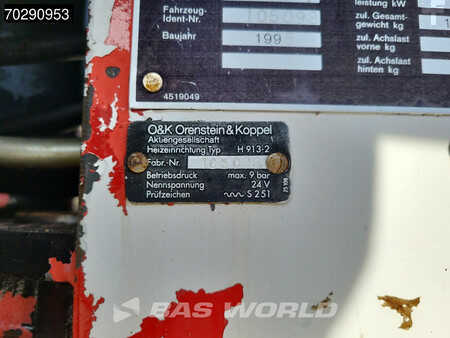 O & K F106 ENGINE PROBLEMS - NOT DRIVABLE