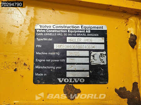 Artikulerte dumpere 2015 Volvo A40 G (40)