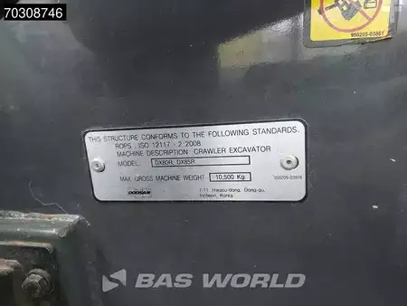 Minikaivinkoneet 2021 Doosan DX85 R-3 A/C - 3 Buckets (36)