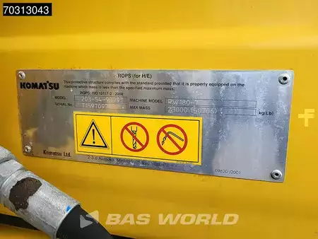 Mobilní bagry 2016 Komatsu PW180 -7E0 (40)