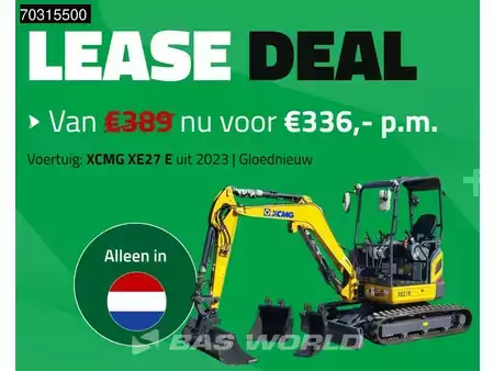 Mini pelle 2023 XCMG XE27 E FACTORY WARRANTY - CW/3 BUCEKTS - KUBOTA ENGINE (3)