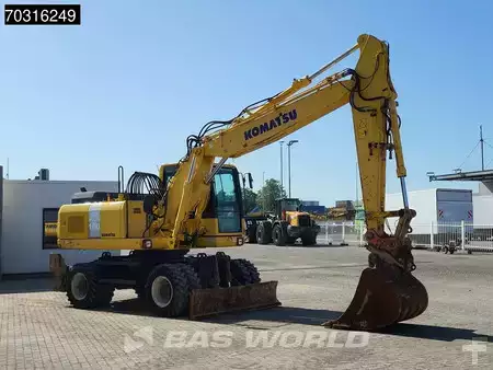 Escavatori gommati 2014 Komatsu PW180 -7E0 OUTRIGGERS + BLADE (10)