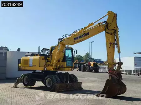 Escavatori gommati 2014 Komatsu PW180 -7E0 OUTRIGGERS + BLADE (11)