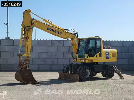 Escavatori gommati 2014 Komatsu PW180 -7E0 OUTRIGGERS + BLADE (2)