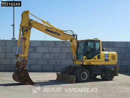 Escavatori gommati 2014 Komatsu PW180 -7E0 OUTRIGGERS + BLADE (3)