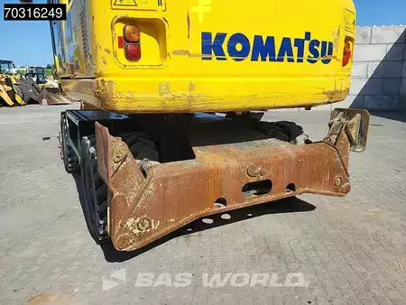 Escavatori gommati 2014 Komatsu PW180 -7E0 OUTRIGGERS + BLADE (38)