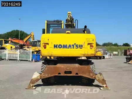 Escavatori gommati 2014 Komatsu PW180 -7E0 OUTRIGGERS + BLADE (8)