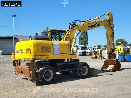 Escavatori gommati 2014 Komatsu PW180 -7E0 OUTRIGGERS + BLADE (9)