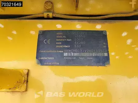 Tombereau rigide 2007 Komatsu HD605 -7E0 (39)