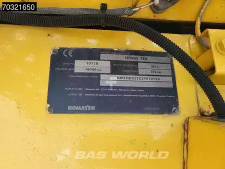 Tombereau rigide 2010 Komatsu HD605 -7E0 (40)
