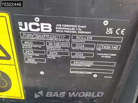 Asphalt compactors (tandem) 2024 JCB CT430-140 (27)