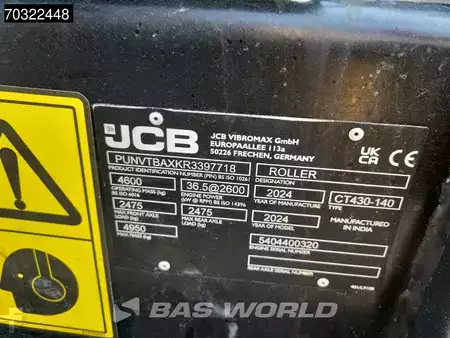 Asphalt compactors (tandem) 2024 JCB CT430-140 (28)