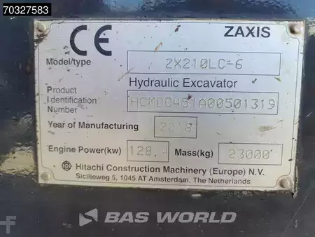 Pelles sur chenilles 2018 Hitachi ZX210 LC -6 (40)