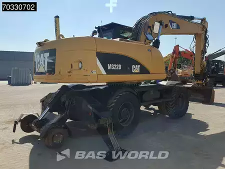 Mobil gravemaskin 2012 Caterpillar M322 D Rail & Road (8)