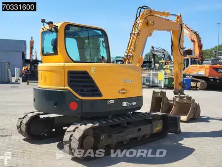 mini escavadeira 2023 Hyundai R80 CR-9A A/C - 2 Buckets (6)