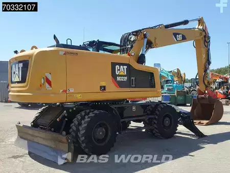 Mobilbagger 2016 Caterpillar M322 F OUTRIGGERS + BLADE (5)