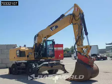 Mobilbagger 2016 Caterpillar M322 F OUTRIGGERS + BLADE (6)