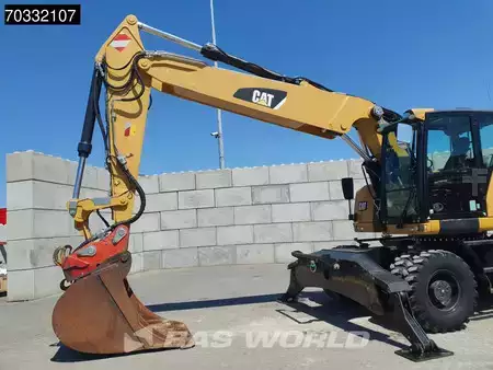 Mobilbagger 2016 Caterpillar M322 F OUTRIGGERS + BLADE (8)