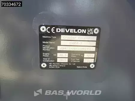 Minibagry 2025 DEVELON DX85 R-7 A/C (34)