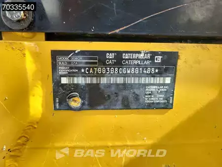 Minigrävare 2020 Caterpillar 308 CR (30)
