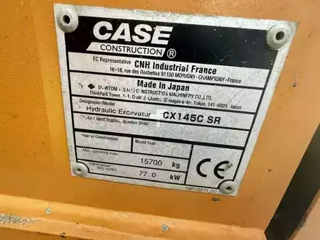 Rupsgraafmachines 2016 Case CX145C SR (9)