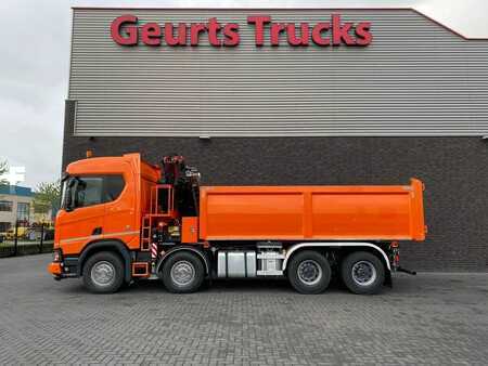 Scania R650 V8 NGS XT 8X4 + KIPPER + FASSI F275A.2.25 KRAAN/KRAN/CRANE/