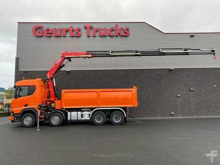 Scania R650 V8 NGS XT 8X4 + KIPPER + FASSI F275A.2.25 KRAAN/KRAN/CRANE/