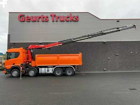 Scania R650 V8 NGS XT 8X4 + KIPPER + FASSI F275A.2.25 KRAAN/KRAN/CRANE/