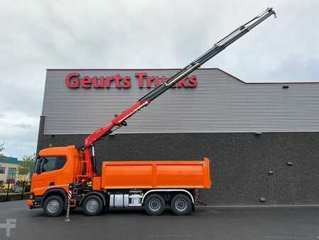 Scania R650 V8 NGS XT 8X4 + KIPPER + FASSI F275A.2.25 KRAAN/KRAN/CRANE/