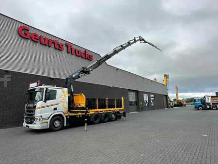 Kamion 0 Scania R530 V8 NGS 8X4 TRIDEM MET HYVA 2Z KIPPER + HMF 5020-K6 + JIB FJ (3)