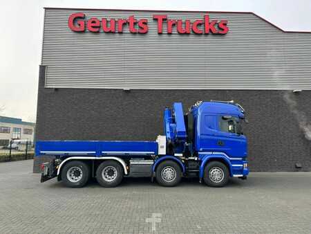 Scania R580 V8 8X4 TREKKER-BAKWAGEN COMBI + HMF 4020-K5 KRAAN/KRAN/CRAN