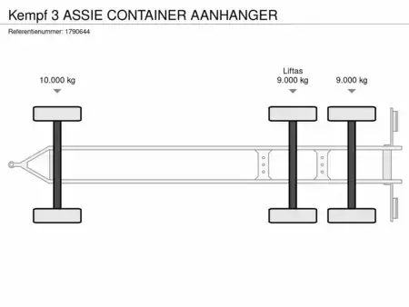 Remorques industrielles 2023 Kempf 3 ASSIE CONTAINER AANHANGER (16)