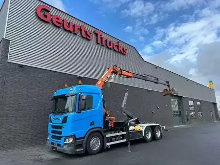 Truck 0 Scania R580 V8 6X4 HAAKARM + ATLAS AK 172.3E KRAAN/KRAN/CRANE/GRUA (2)