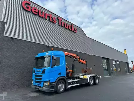 Truck 0 Scania R580 V8 6X4 HAAKARM + ATLAS AK 172.3E KRAAN/KRAN/CRANE/GRUA (7)