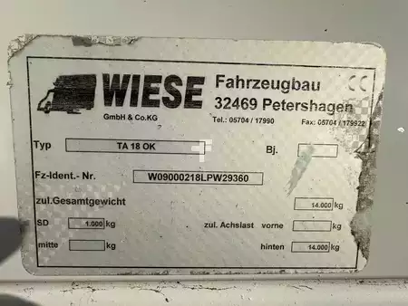 Rimorchi 2021 Wiese TA 18 OK TANDEM AANHANGER (19)