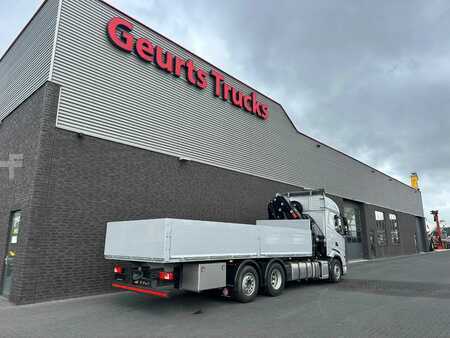 Mobilní jeřáby 0 DAF XF 530 OPENLAADBAK / PRITSCHE / FLATBED MET HIAB X-HIDUO 258 E-7 (14)