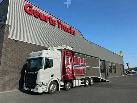 Ciężarówka 0 Scania R540 B8X2*6LB OPRIJWAGEN MET 15 TONS LAADKLEP EN GESLOTEN HUIF M (18)