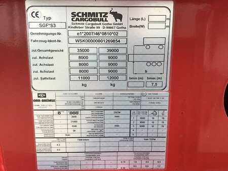 Schmitz Cargobull SKI 24 SL7,2 Hydraulische Heckklappe Liftachse Pla