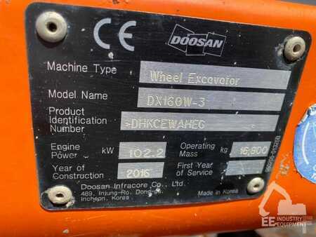 Kerekes kotrógép 2016 Doosan DX 160 W-3 (7)