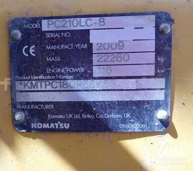 Koparki gąsienicowe 2009 Komatsu PC 210 LC-8K (7)