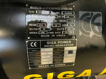 Power Generator 2022 Giga Power 500 KVA LT-W400GF Generator Open set (12)