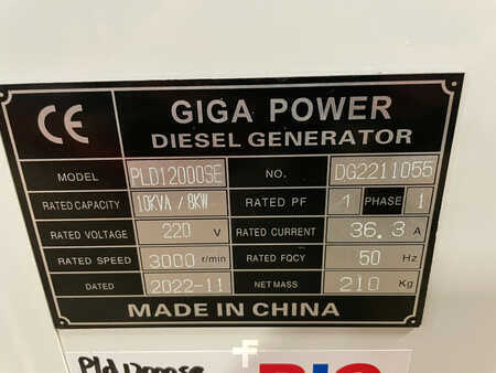Power Generator 2022 Giga Power PLD12000SE 10 kVA silent generator (13)