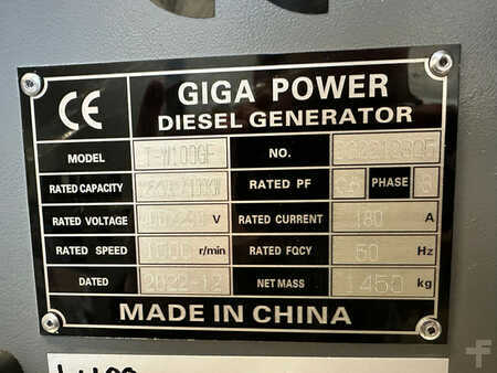 Stromgenerator 2022 Giga Power 125 kVA LT-W100GF silent generator set (9)