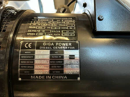 Power Generator 2022 Giga Power LT-W50-GF 62.5 kVA Open generator (16)