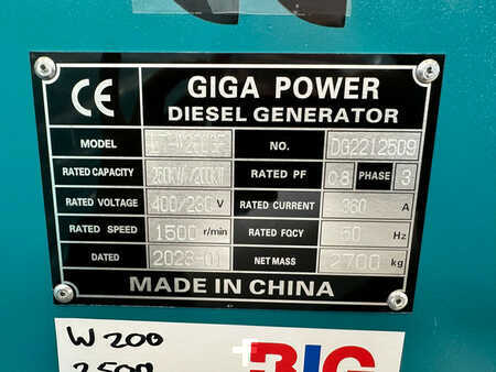 Giga Power Giga power 250 kVa silent generator set - LT-W200GF