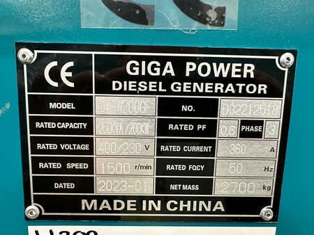 Giga Power LT-W200GF 250KVA silent set