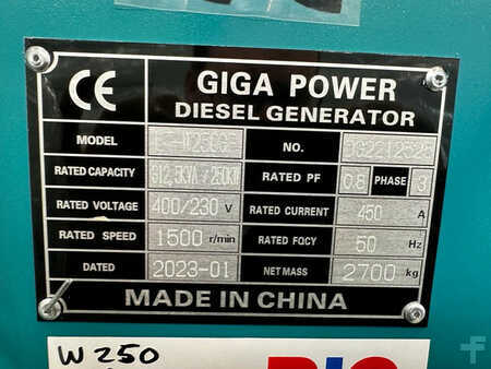 Giga Power LT-W250GF 312.5KVA Generator silent set