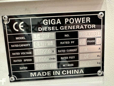 Power Generator 2023 Giga Power 62.5 KVA silent generator set - LT-W50-GF (18)