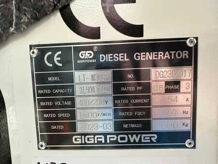 Power Generator 2023 Giga Power 37.5KVA Closed Set LT-W30GF (13)