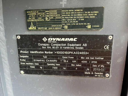 Sheepsfoot rollers 2019 Dynapac CA1500PD - CE Certified (27)